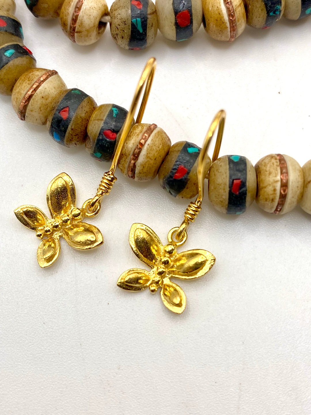 Golden Butterfly Earrings