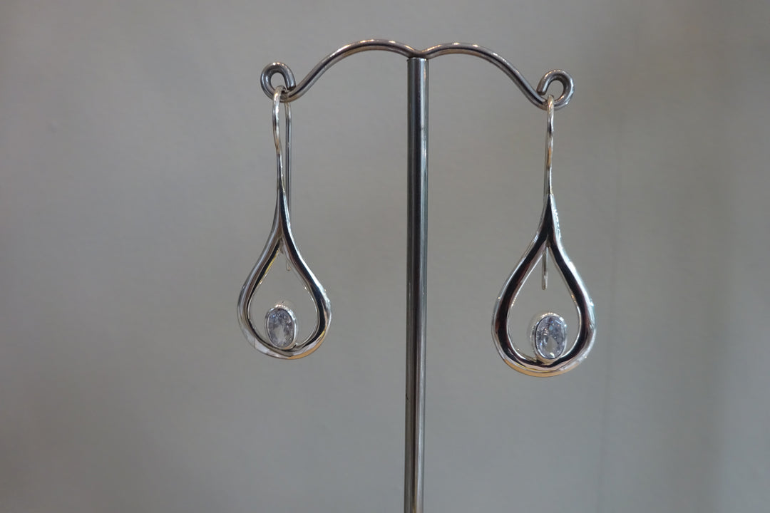 Moonstone in Teardrop Earrings