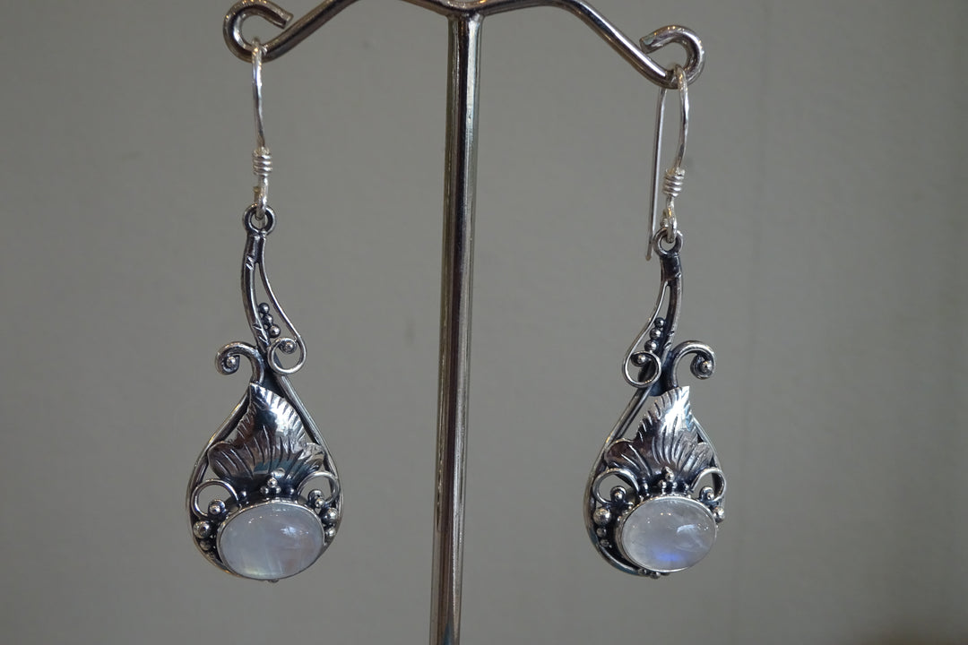 Glamorous Moonstone Earrings
