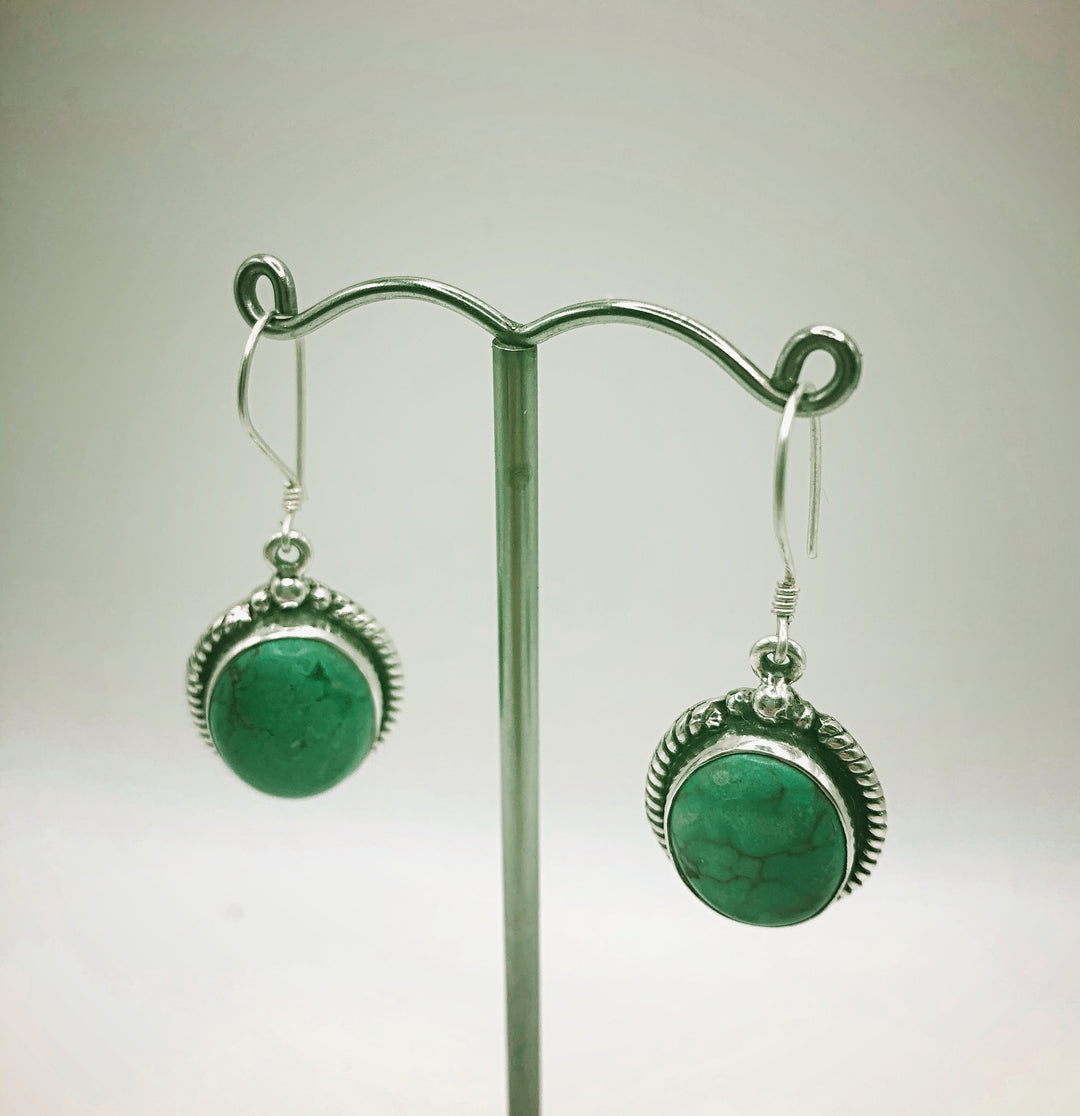 Turquoise Rope Earrings