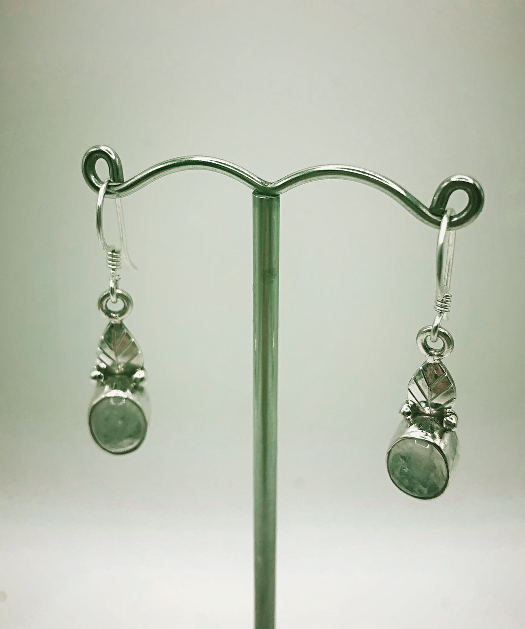 Moonstone Leaf Earrings