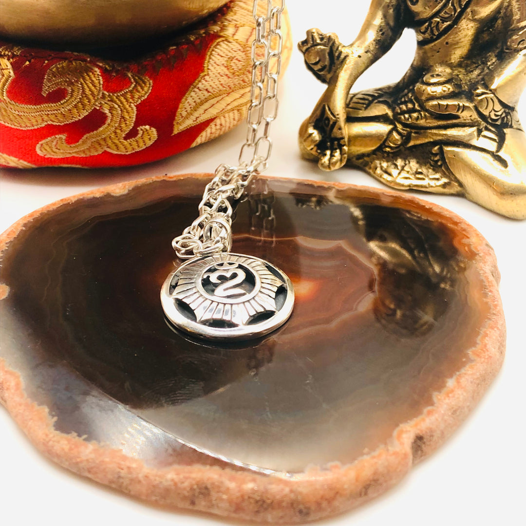 Om Silver Pendant