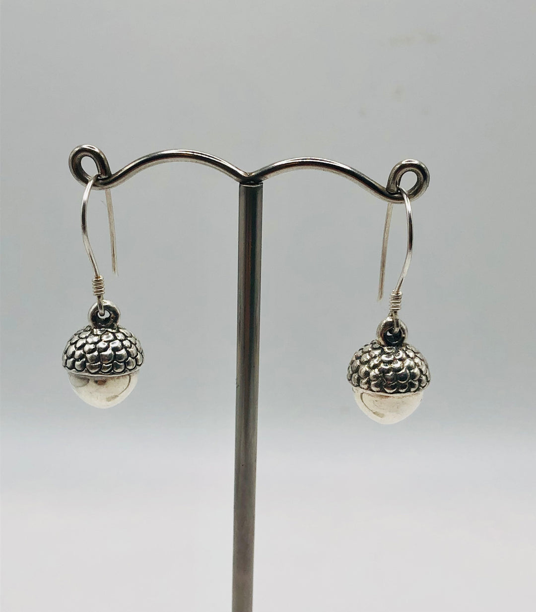 Solid Silver Acorn Earrings