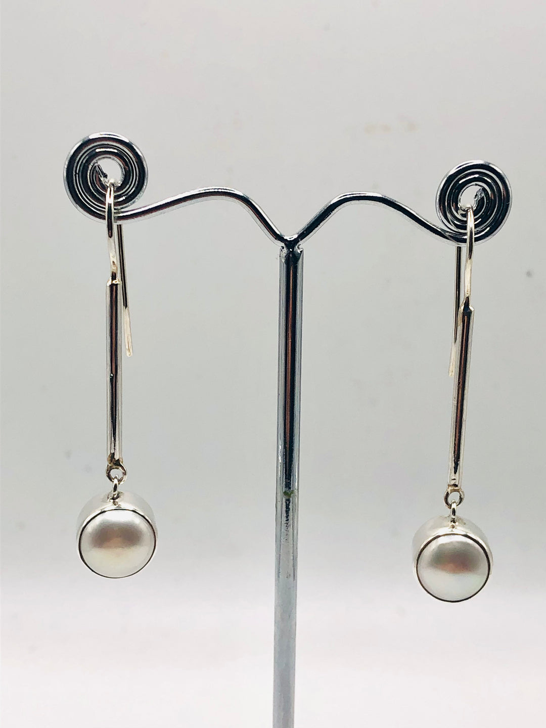 Long Pearl Earrings