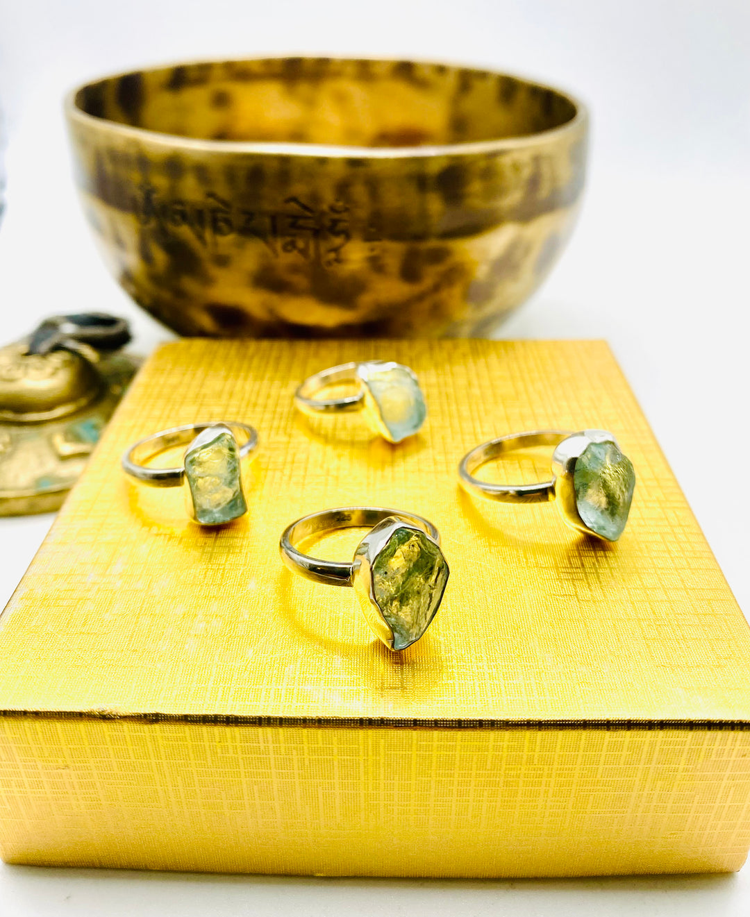Raw Aquamarine Rings