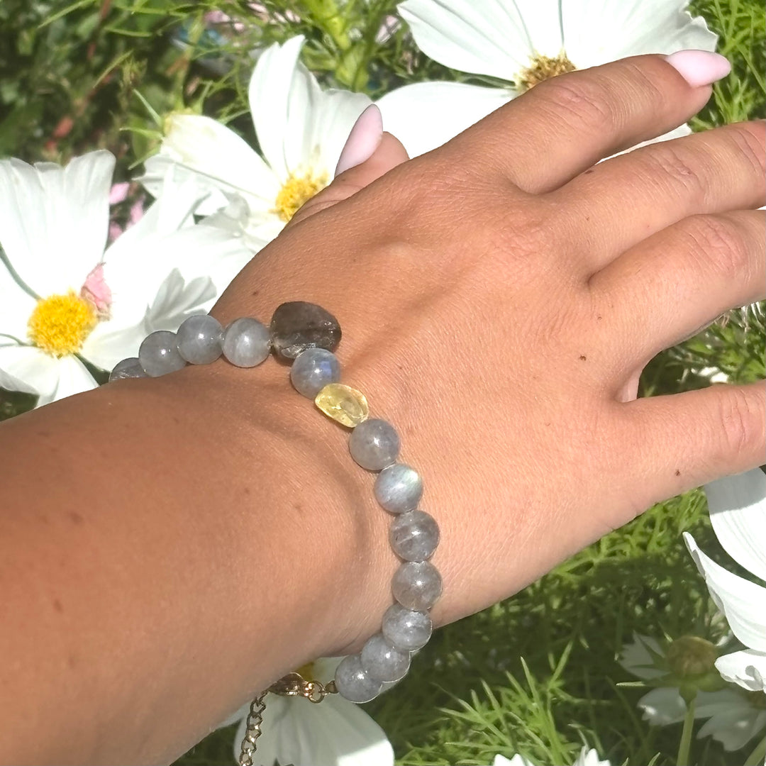 Labradorite Beaded Bracelet