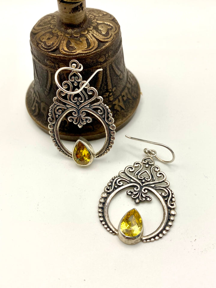 Golden Flame Earrings