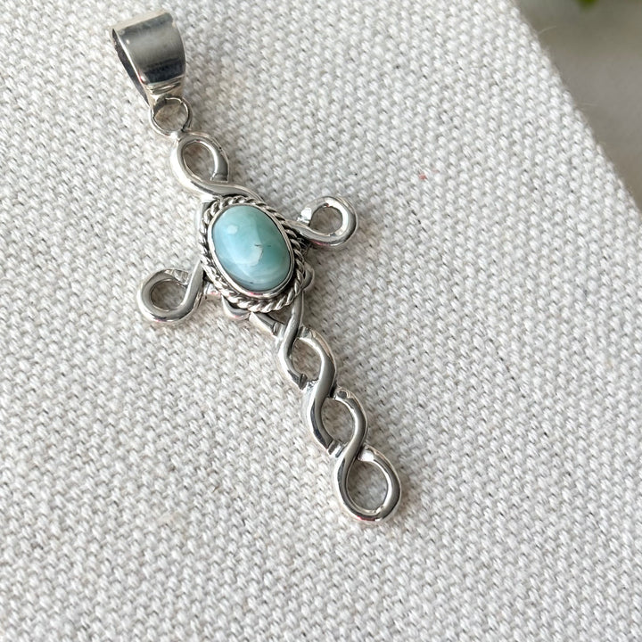Larimar Sterling Silver Pendant