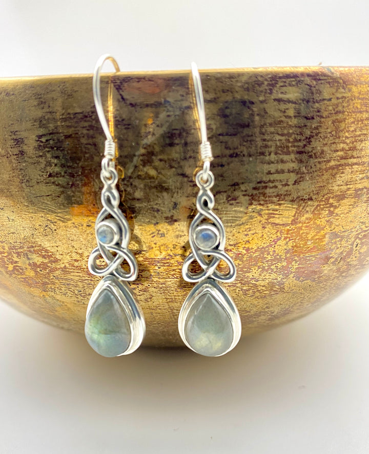 Mystic Knots - Labradorite Earrings