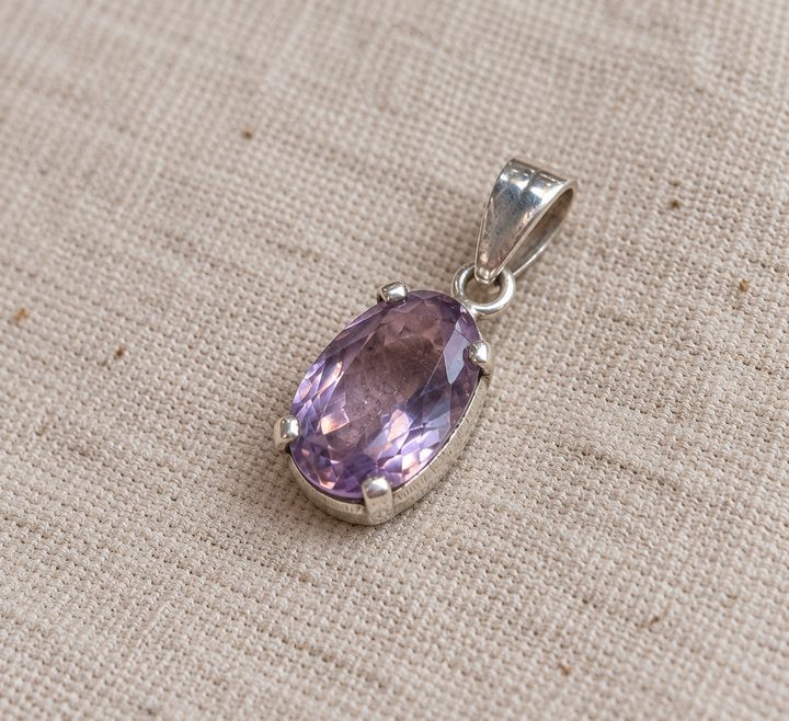 Handmade Sterling Silver Amethyst Pendant