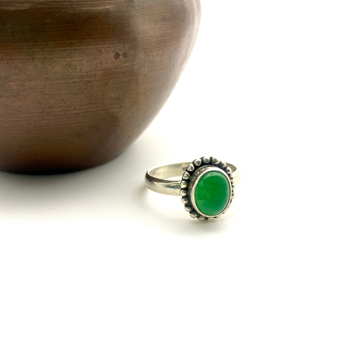 Heart of the Forest – Green Onyx Ring