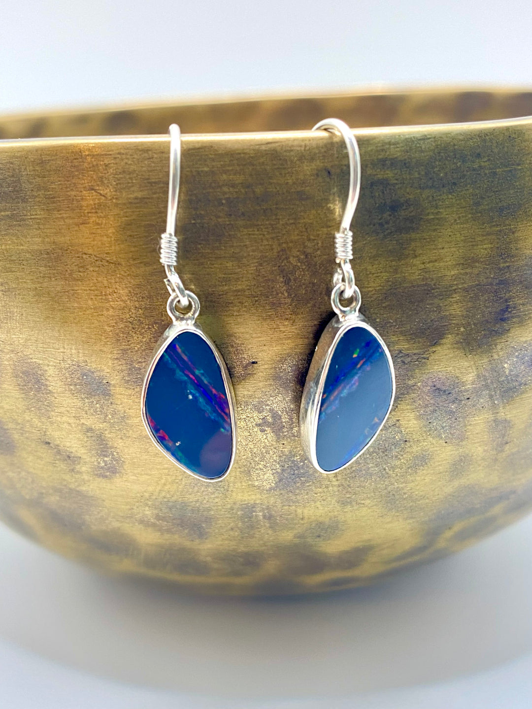 Electric Tide Opal Earrings