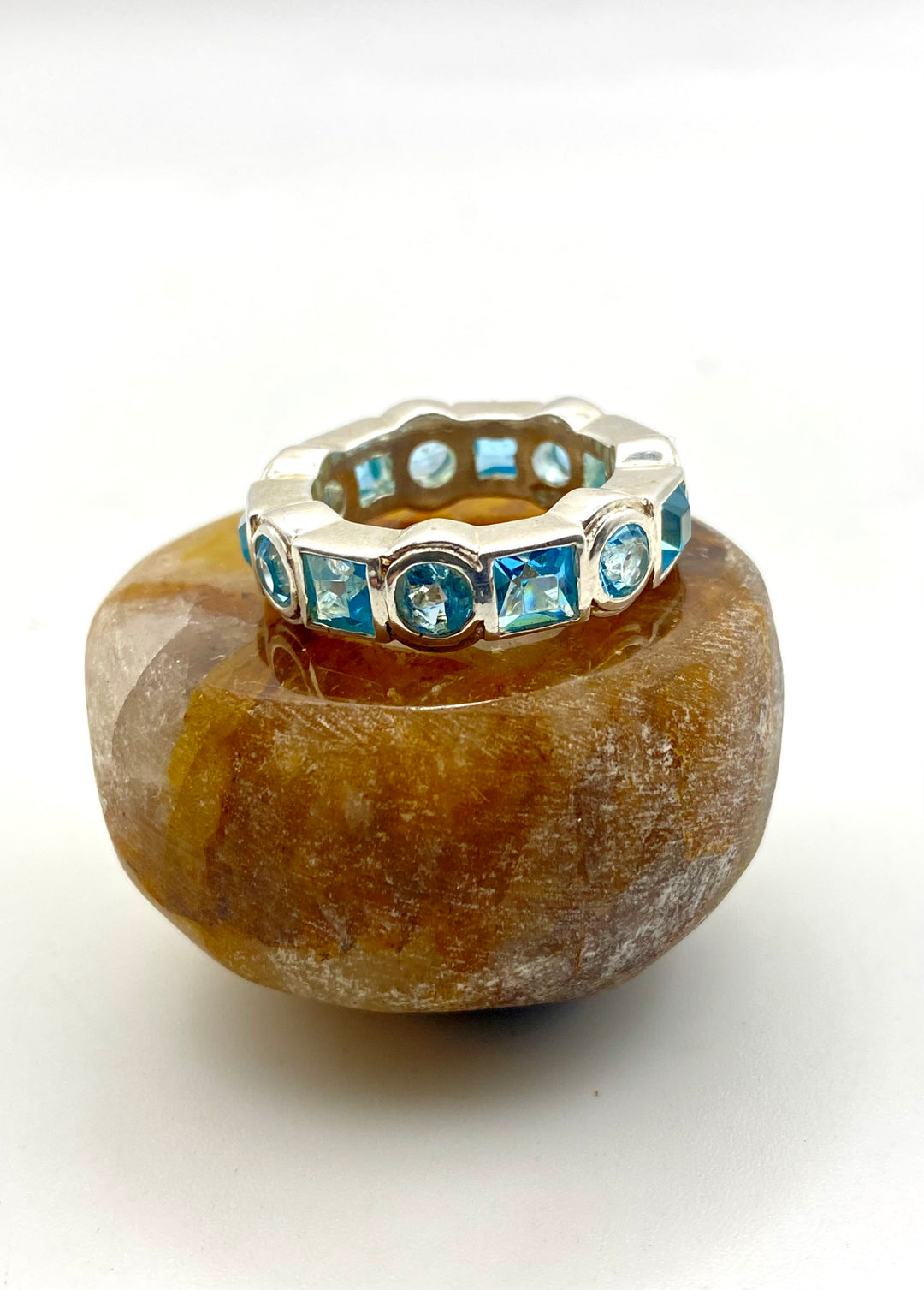 Eternal Band with Blue Topaz