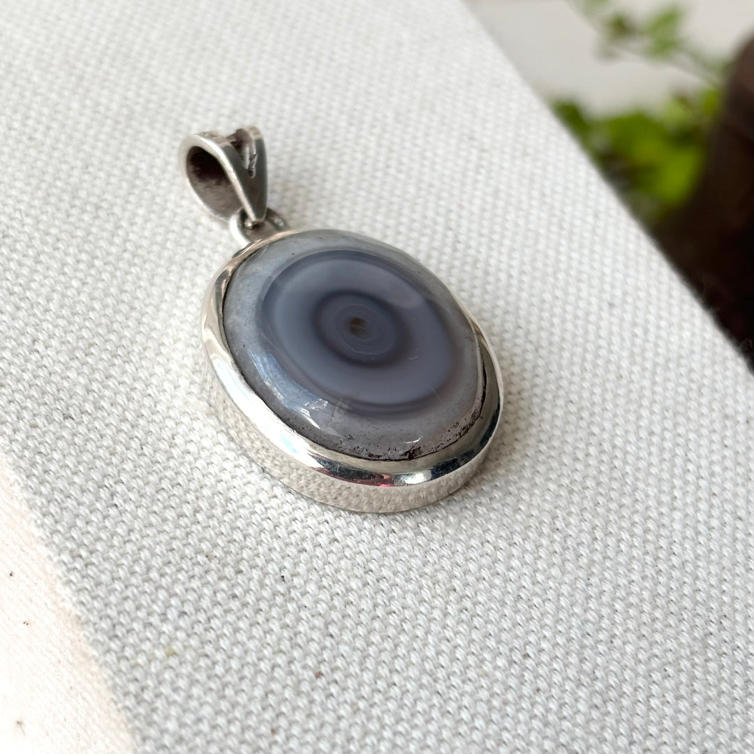 Shiva Eye Pendant – Handmade Sterling Silver