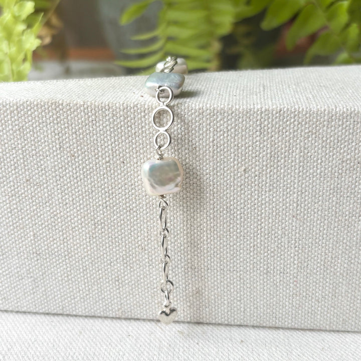 Baroque Freshwater Pearl Sterling Silver Bracelet