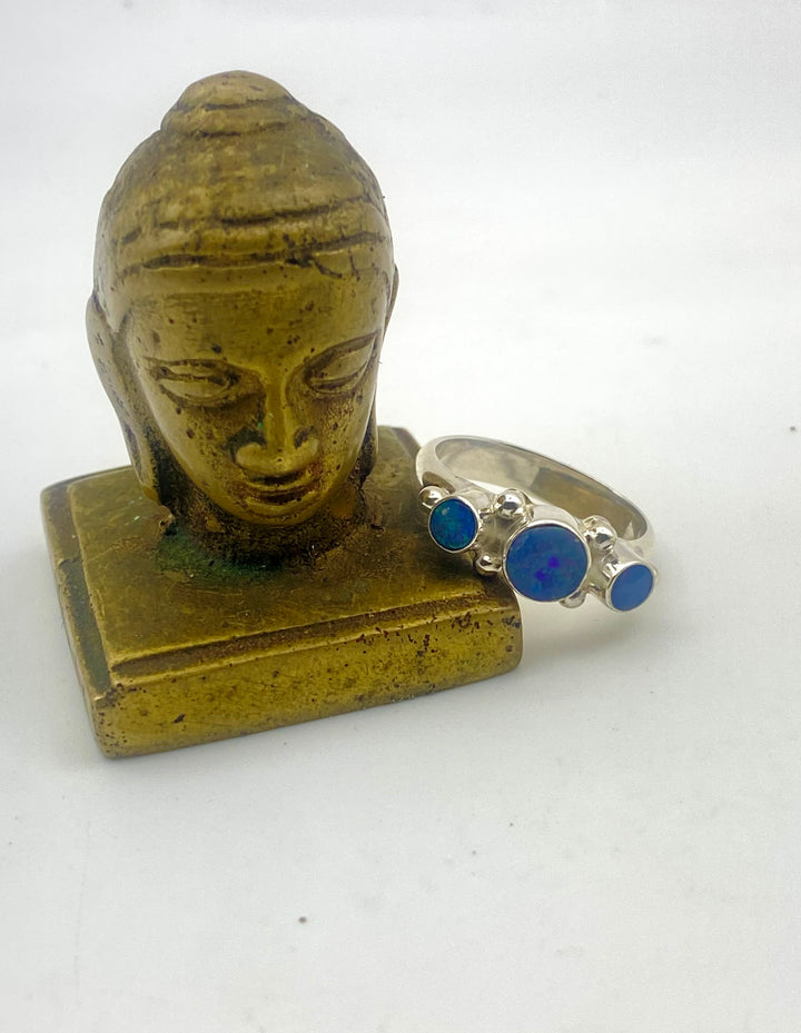 Australian Opal Triple Ring