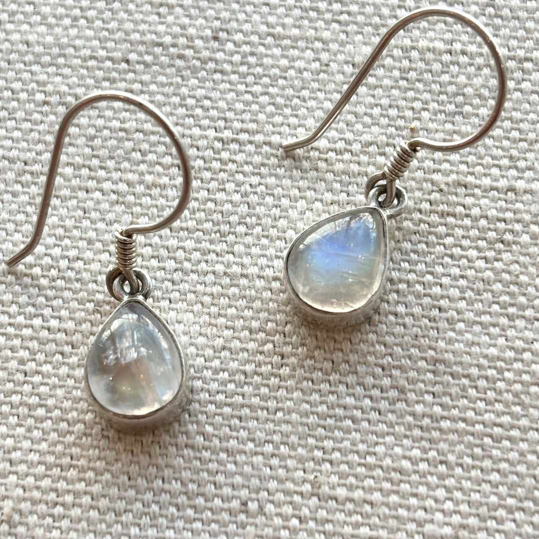 Teardrop Moonstone Earrings