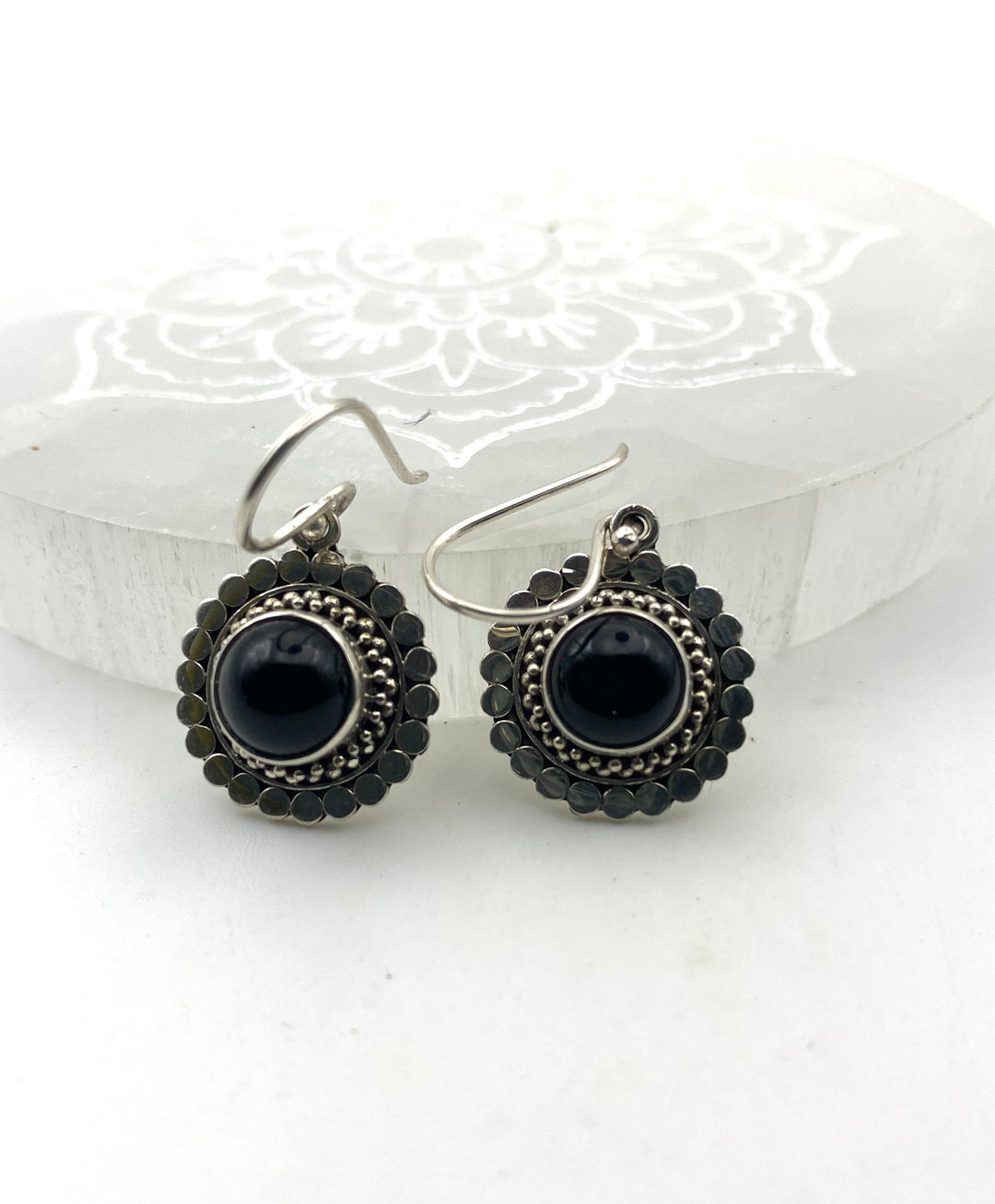Midnight Mandala Earrings