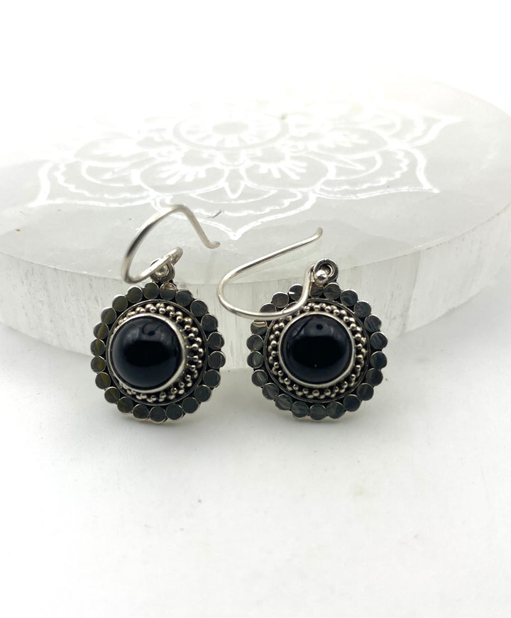Midnight Mandala Earrings