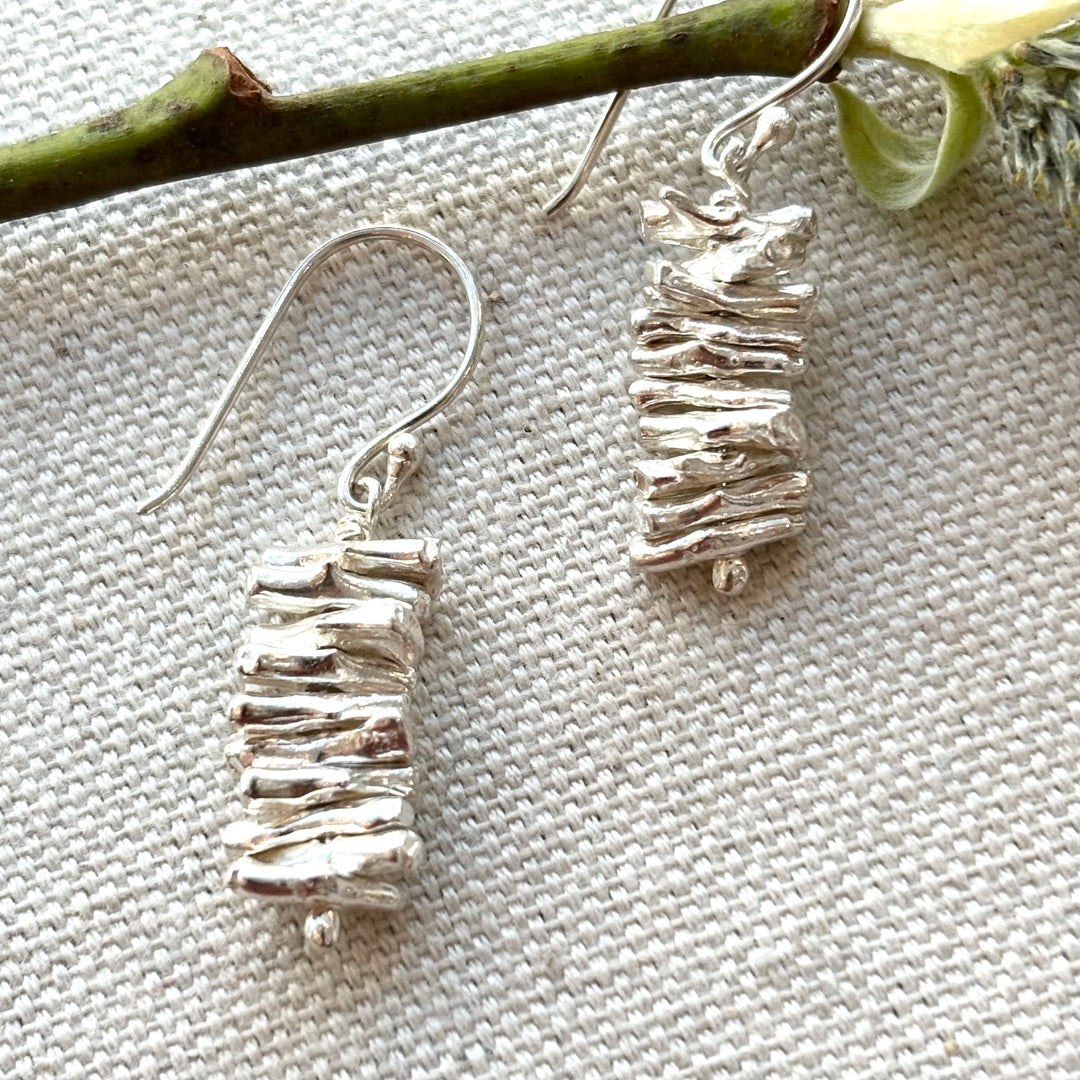 Silver Stack Earrings