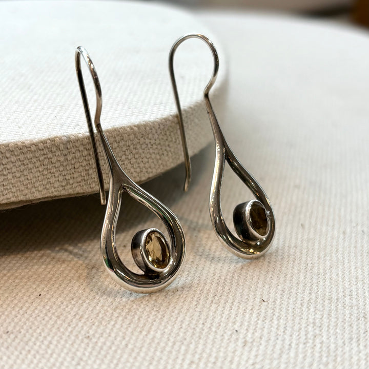 Citrine Teardrop Earrings