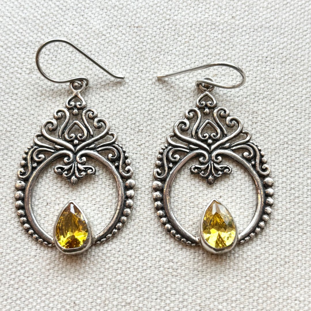 Golden Flame Earrings
