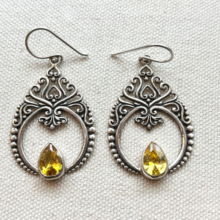 Golden Flame Earrings
