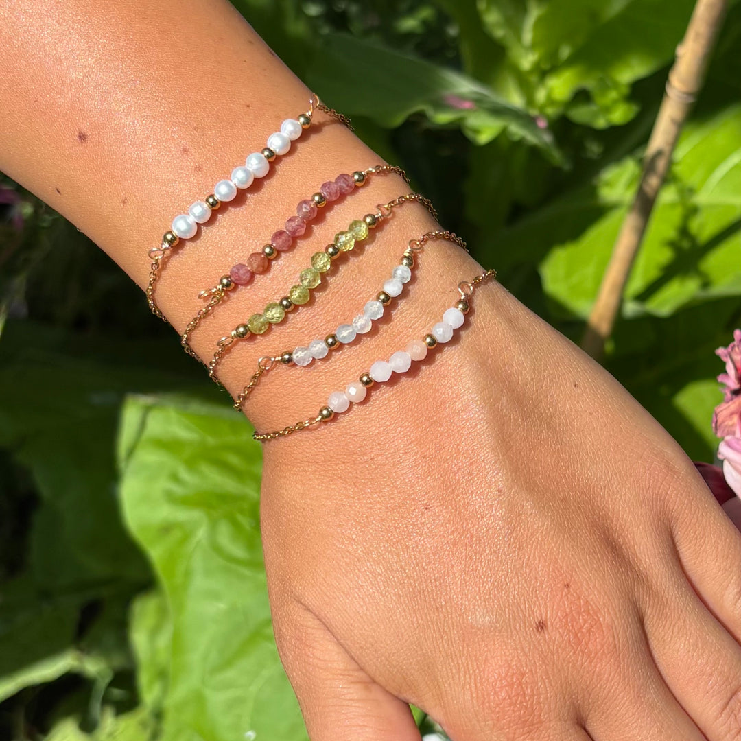 Peridot Gold Bracelet
