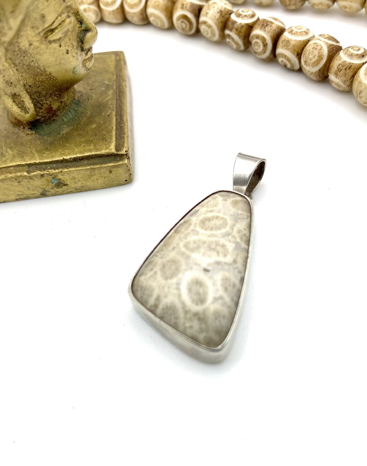 Fossilised Coral Pendant