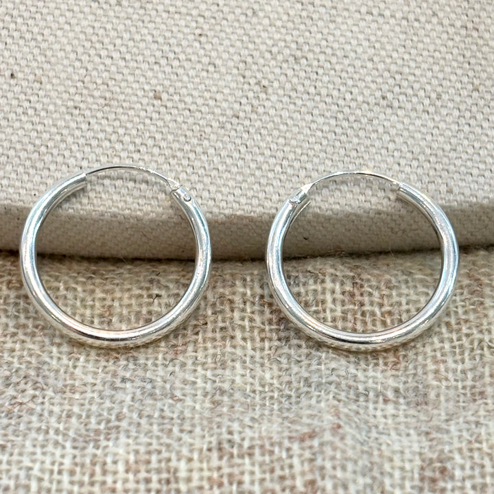 Sterling Silver Hoop Earrings – Small (20mm)