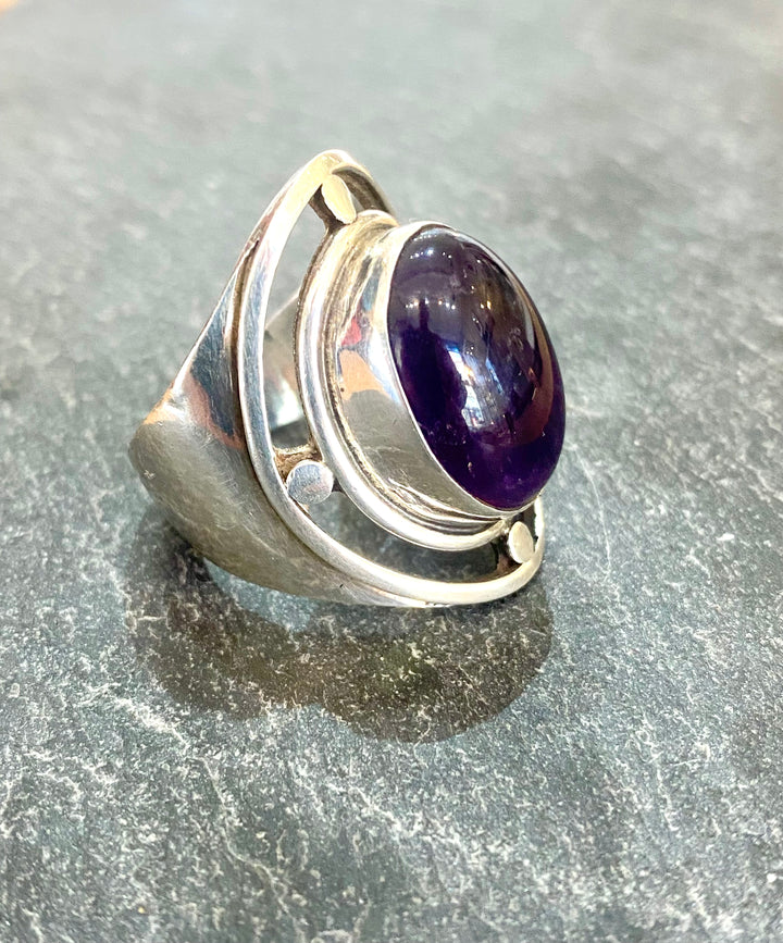 Amethyst Orbit Ring