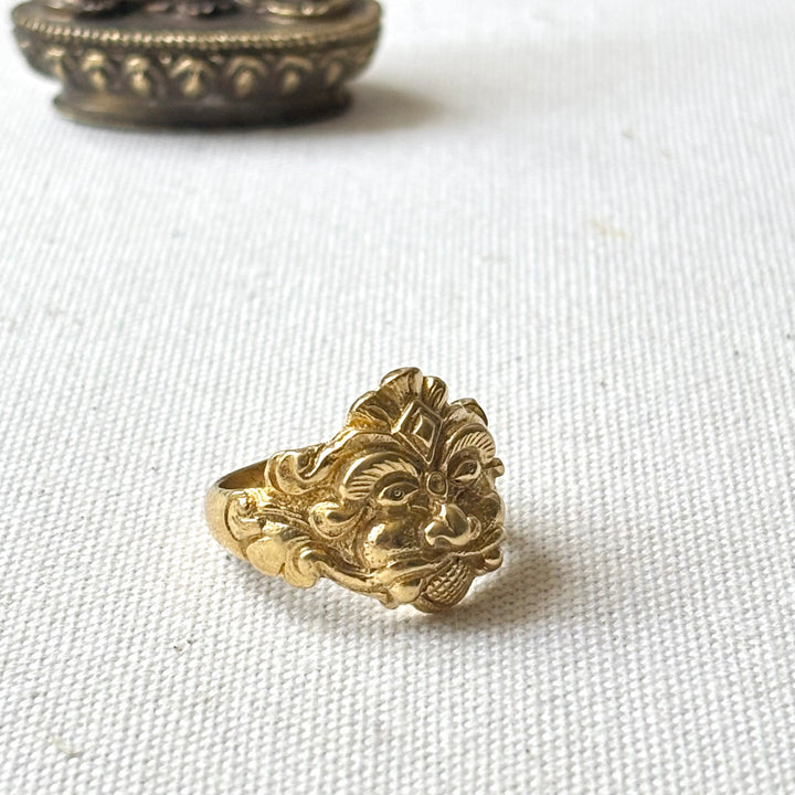 Handmade Panchadhatu Bhairab Ring
