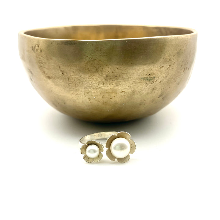 Twin Bloom - Pearl Ring