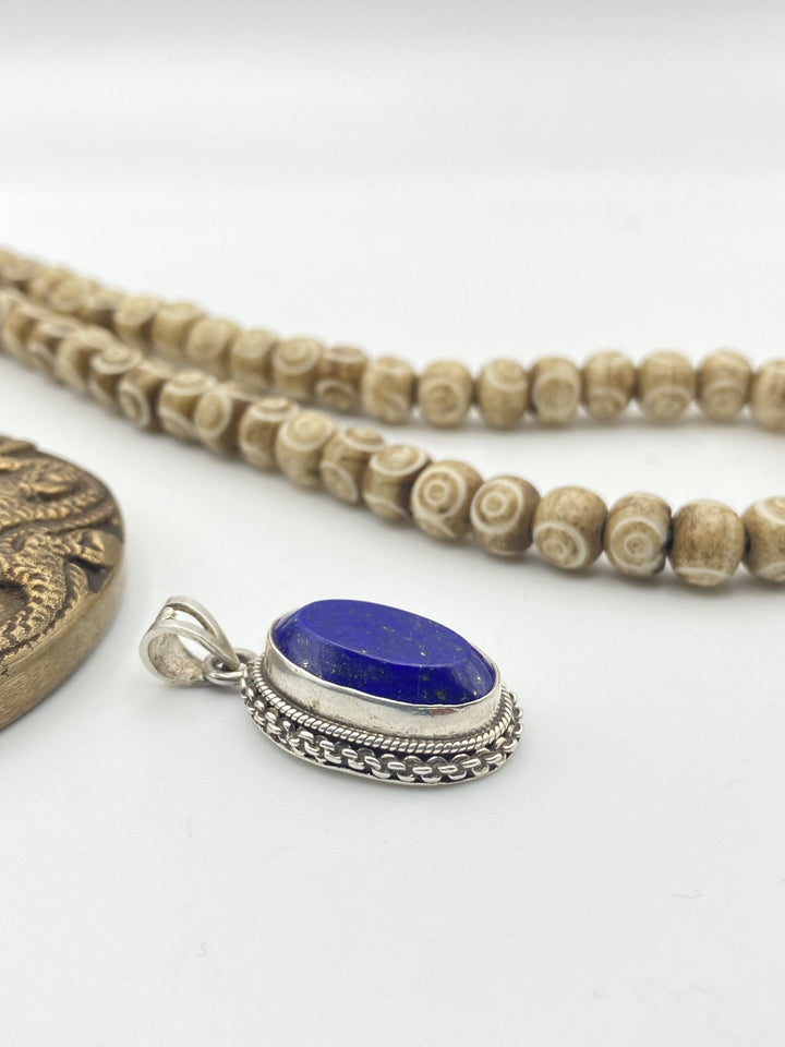 Lapis Rope Pendant