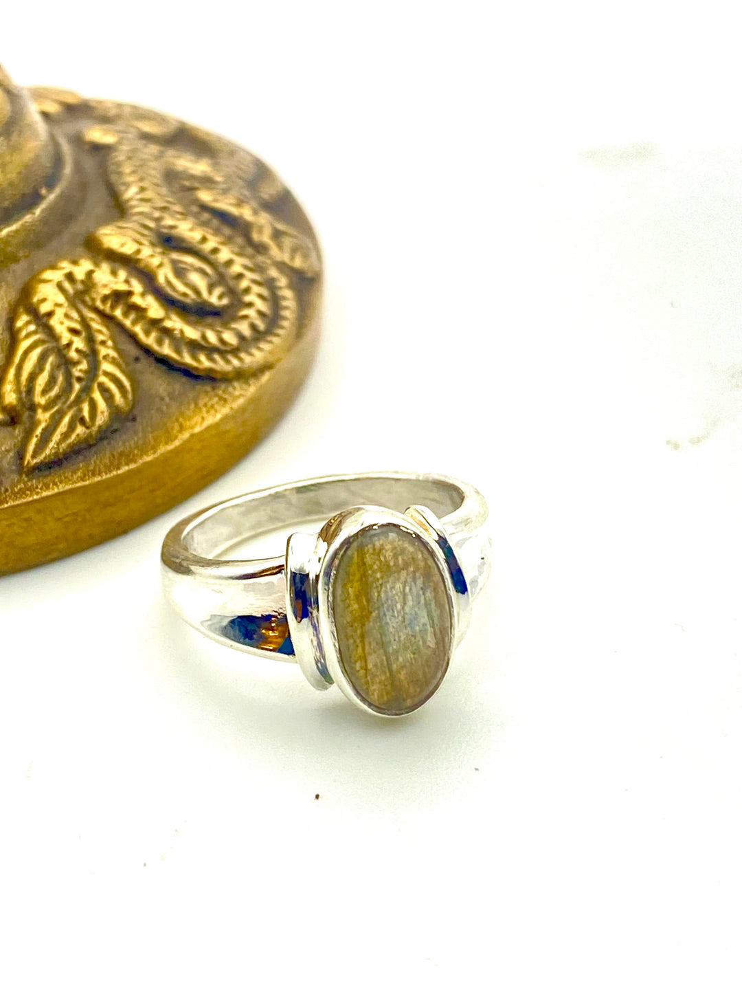 Labradorite Oval Ring