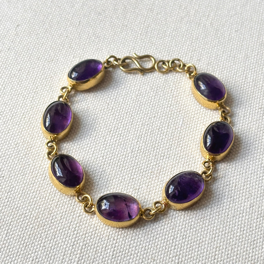 Handmade Amethyst Panchadhatu Bracelet