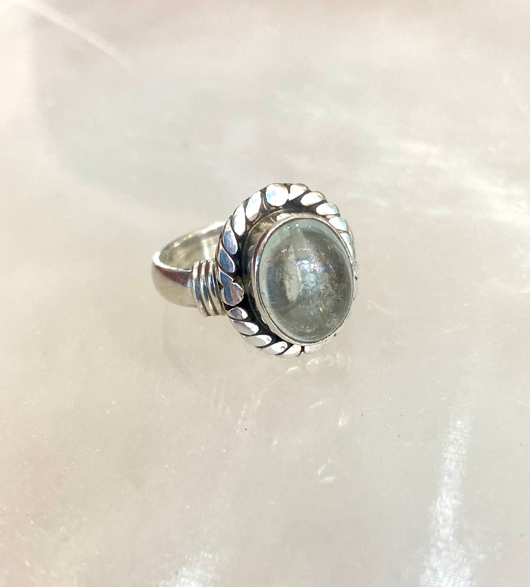 Ocean’s Embrace - Aquamarine Ring