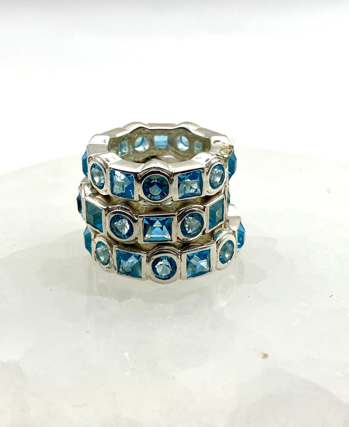 Eternal Band with Blue Topaz