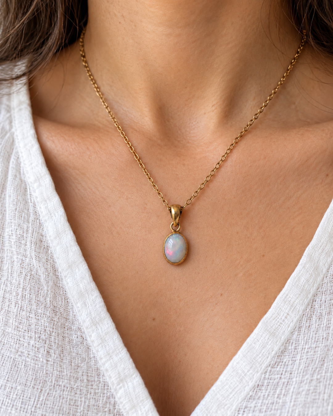 Handmade Opal Panchadhatu  Necklace