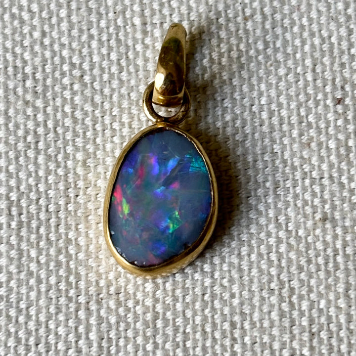 Handmade Panchadhatu Opal Pendant