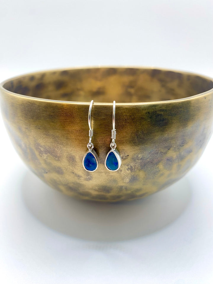 Blue Lagoon Opal Earrings