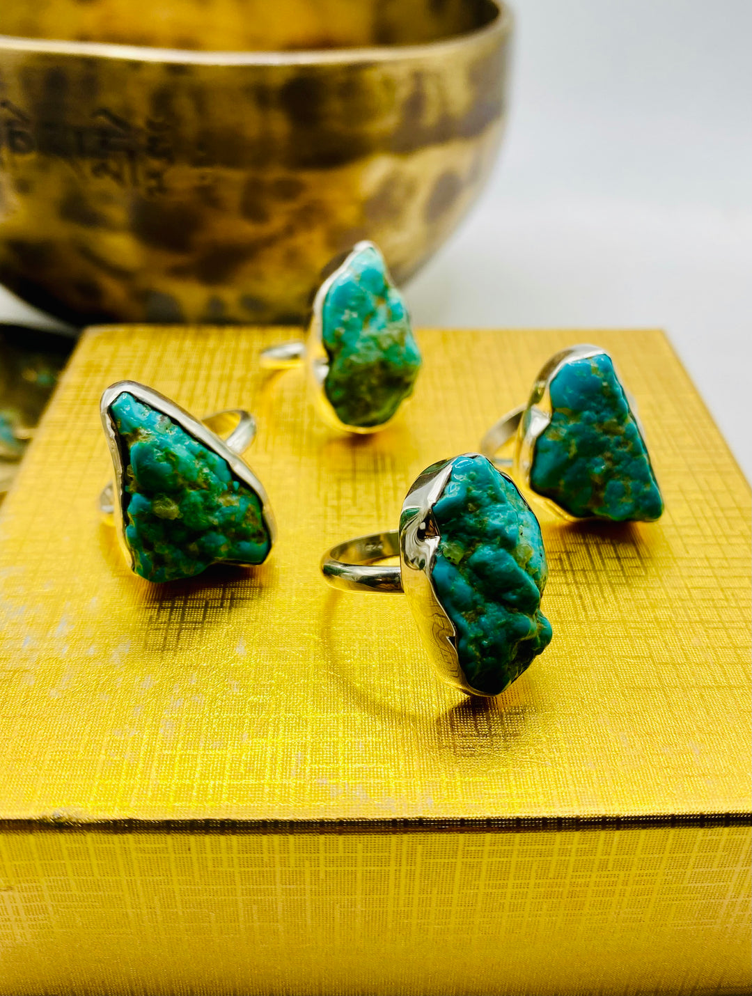 Raw Turquoise Rings