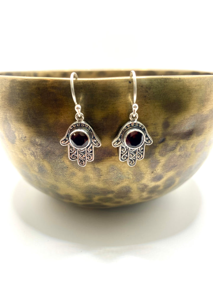 Garnet Guardian Earrings