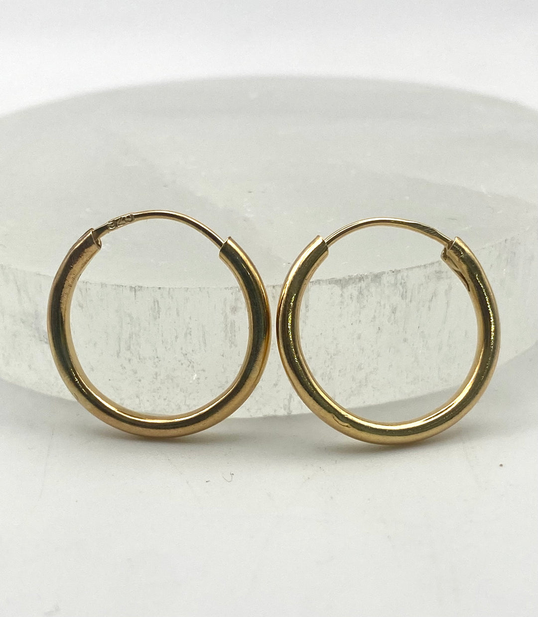 Golden Shine Hoops