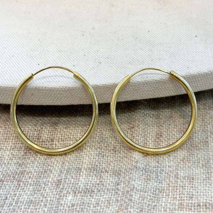 Gold Hoop Earrings – Large (35mm)