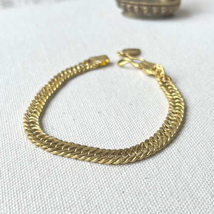 Handmade Panchadhatu Curb Chain Bracelet – 18cm or 19cm