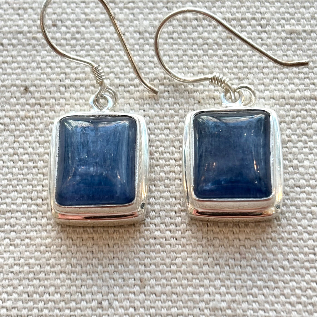 Kyanite Rectangular Earrings