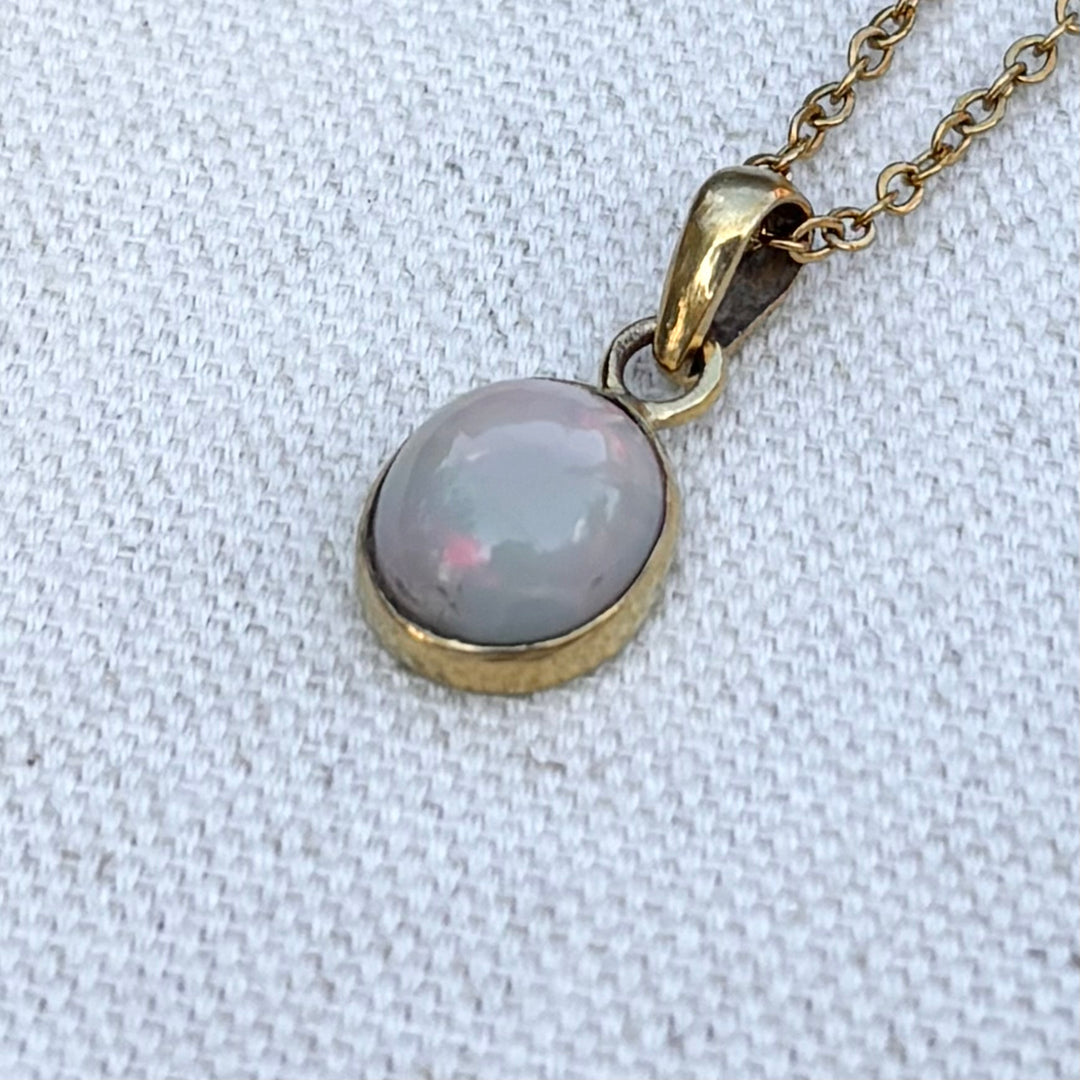 Handmade Opal Panchadhatu Pendant Necklace