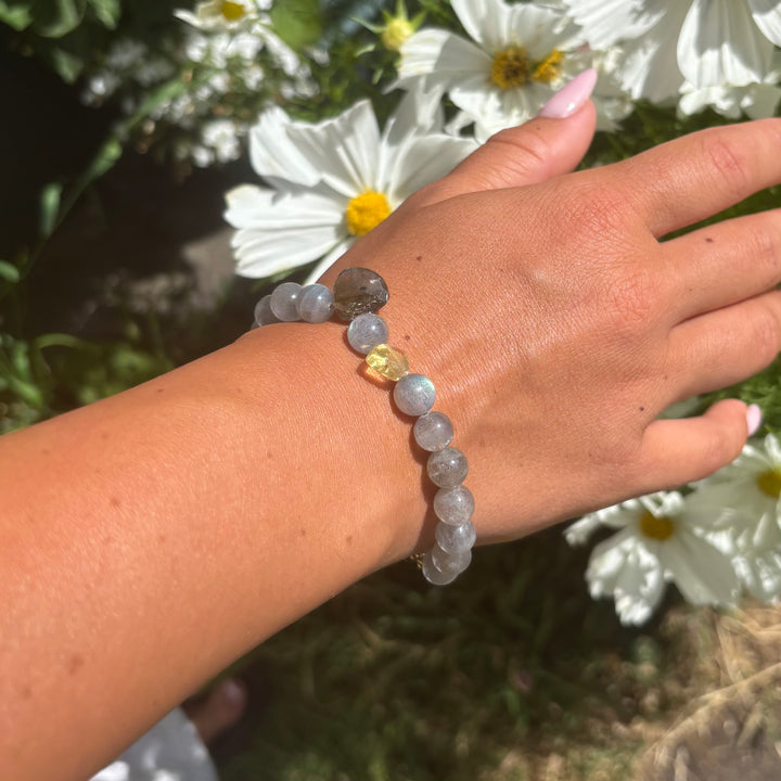 Labradorite Beaded Bracelet