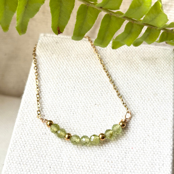 Peridot Gold Bracelet